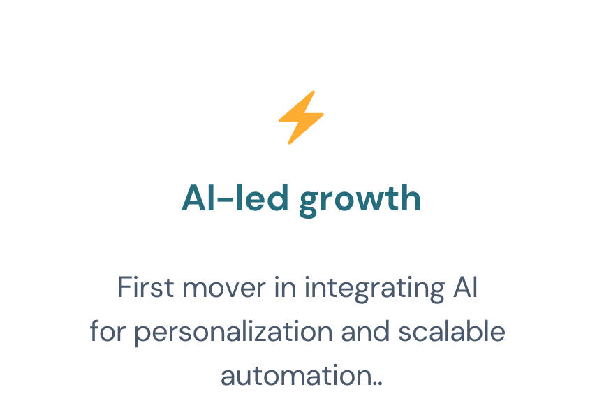 Why founders, investors and scaling companies hire me - Shivani Chetty Fractional CMO Image shows reasons why founders, investors and scaling companies hire me. Reason 6. AI-led growth First mover in integrating AI for personalization and scalable automation.