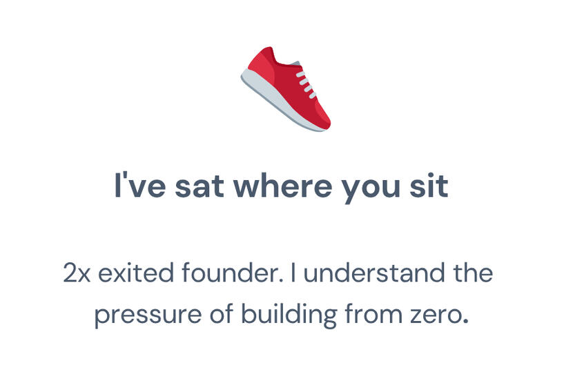Why founders, investors and scaling companies hire me - Shivani Chetty Fractional CMO Image shows reasons why founders, investors and scaling companies hire me. Reason 1. I've sat where you sit. 2x exited founder. I understand the pressure of building from zero.